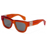 Palm Angels - Merril Sunglasses - Orange Dark Grey - Palm Angels Eyewear