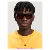 Palm Angels - Midway Sunglasses - Black Peach Orange - Palm Angels Eyewear