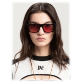 Palm Angels - Midway Sunglasses - Black Peach Orange - Palm Angels Eyewear