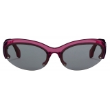 Palm Angels - Palmdale Sunglasses - Pink Dark Grey - Palm Angels Eyewear