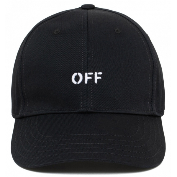 Off-White - Black Baseball Cap - Exclusive Luxury Collection