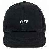 Off-White - Black Baseball Cap - Exclusive Luxury Collection