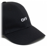 Off-White - Black Baseball Cap - Exclusive Luxury Collection