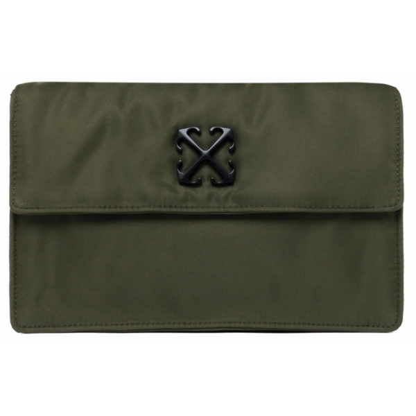 Off-White - Military Green Jitney 1.4 Shoulder Bag - Exclusive Luxury Collection