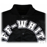 Off-White - Black Baseball Over Varsity Jacket - Exclusive Luxury Collection