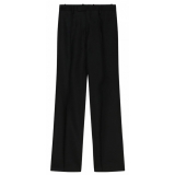 Off-White - Black Virgin Wool Tailored Trousers - Exclusive Luxury Collection