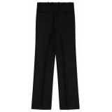 Off-White - Black Virgin Wool Tailored Trousers - Exclusive Luxury Collection