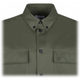 Off-White - Giacca Camicia Verde Militare - Exclusive Luxury Collection