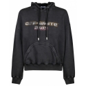 Off-White - Black and Multicolour Cotton Digit Bacchus Hoodie - Exclusive Luxury Collection