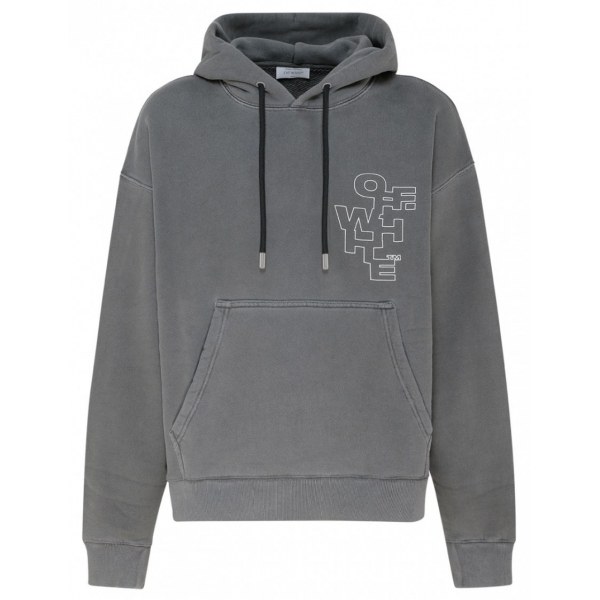 Off-White - Grey Arrows Hoodie - Exclusive Luxury Collection