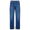 Off-White - Indigo Blue Cotton Straight Leg Jeans - Exclusive Luxury Collection