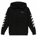 Off-White - Black and White Cotton Logo Print Hoodie - Exclusive Luxury Collection