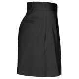 Pinko - Tailored Linen Line Shorts - Black - Trousers - Made in Italy - Luxury Exclusive Collection