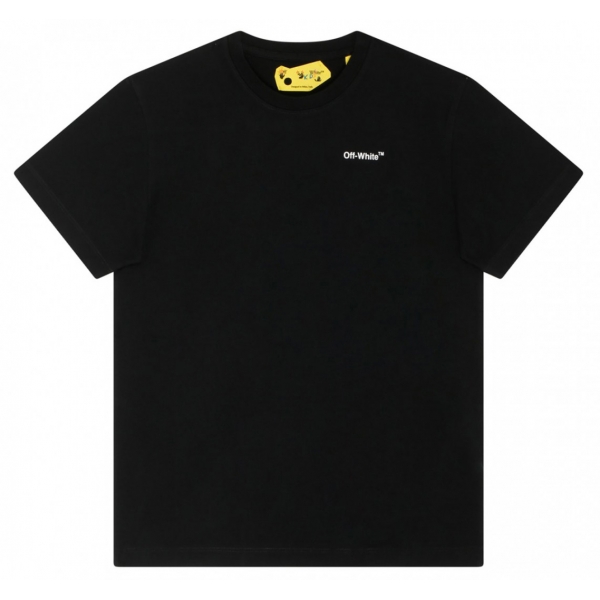 Off-White - Black and White Logo Print T-Shirt - Exclusive Luxury Collection