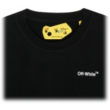 Off-White - Black and White Logo Print T-Shirt - Exclusive Luxury Collection