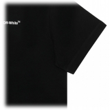 Off-White - T-Shirt con Stampa del Logo in Bianco e Nero - Exclusive Luxury Collection