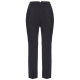 Pinko - Slim Trousers in Crêpe Stretch Fabric - Black - Trousers - Made in Italy - Luxury Exclusive Collection