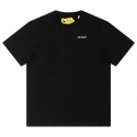 Off-White - T-Shirt con Stampa Logo in Cotone Nero - Exclusive Luxury Collection