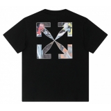 Off-White - Black Cotton Logo Print T-Shirt - Exclusive Luxury Collection