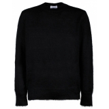 Off-White - Black and White Mohair Wool Blend Jumper - Exclusive Luxury Collection