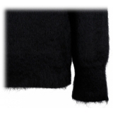 Off-White - Black and White Mohair Wool Blend Jumper - Exclusive Luxury Collection