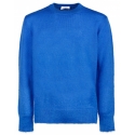 Off-White - Blue and White Mohair Wool Blend Jumper - Exclusive Luxury Collection