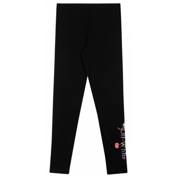 Off-White - Leggings Neri con Fiori Divertenti - Exclusive Luxury Collection