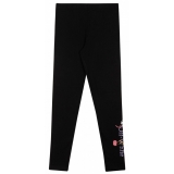 Off-White - Leggings Neri con Fiori Divertenti - Exclusive Luxury Collection