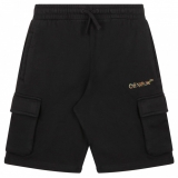 Off-White - Black and Multicolour Track Shorts - Exclusive Luxury Collection