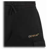 Off-White - Black and Multicolour Track Shorts - Exclusive Luxury Collection