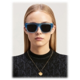 Palm Angels - Pixley Sunglasses - Crystal Blue Dark Grey - Palm Angels Eyewear