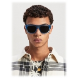 Palm Angels - Pixley Sunglasses - Crystal Blue Dark Grey - Palm Angels Eyewear