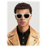 Palm Angels - Salton Sunglasses - White Dark Grey - Palm Angels Eyewear