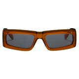 Palm Angels - Yreka Sunglasses - Orange Dark Grey - Palm Angels Eyewear