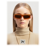 Palm Angels - Occhiali da Sole Yreka - Arancione Grigio Scuro - Palm Angels Eyewear