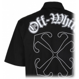 Off-White - Black Gothic Arrow Shirt - Exclusive Luxury Collection