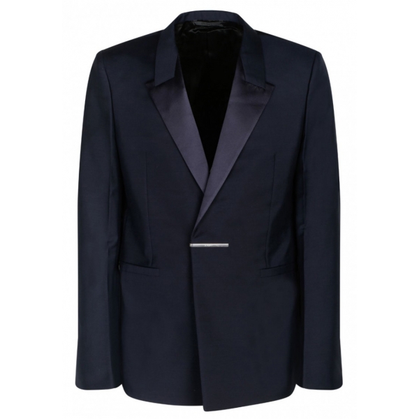 Givenchy - Blazer in Lana Blu Notte - Givenchy Exclusive Luxury Collection