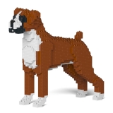 Jekca - Boxer - Cane - 01S-M01 - Lego - Scultura - Costruzione - 4D - Animali di Mattoncini - Toys