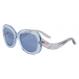 Giorgio Armani - Women’s Oval Sunglasses - Light Blue - Sunglasses - Giorgio Armani Eyewear