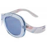 Giorgio Armani - Women’s Oval Sunglasses - Light Blue - Sunglasses - Giorgio Armani Eyewear