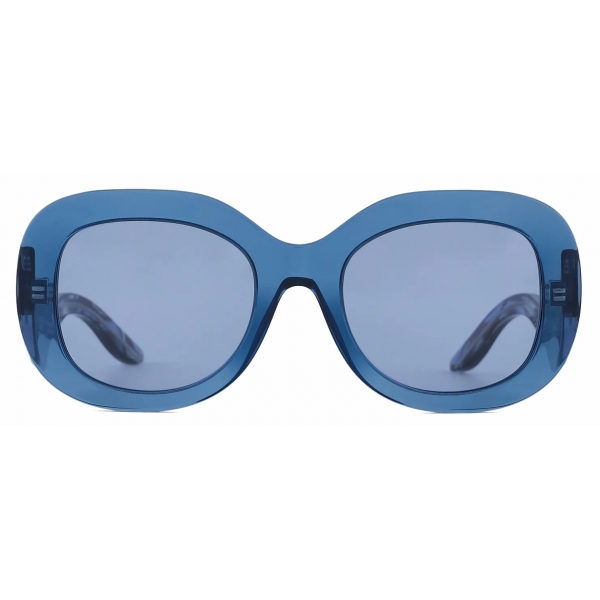 Giorgio Armani - Women’s Oval Sunglasses - Blue - Sunglasses - Giorgio Armani Eyewear