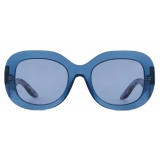 Giorgio Armani - Occhiali da Sole Donna Forma Ovale - Blu - Occhiali da Sole - Giorgio Armani Eyewear