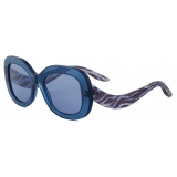 Giorgio Armani - Occhiali da Sole Donna Forma Ovale - Blu - Occhiali da Sole - Giorgio Armani Eyewear