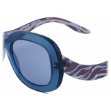 Giorgio Armani - Occhiali da Sole Donna Forma Ovale - Blu - Occhiali da Sole - Giorgio Armani Eyewear