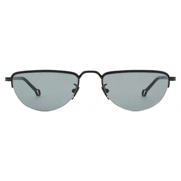 Giorgio Armani - Occhiali da Sole Semi-Rimless - Nero - Occhiali da Sole - Giorgio Armani Eyewear