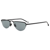 Giorgio Armani - Occhiali da Sole Semi-Rimless - Nero - Occhiali da Sole - Giorgio Armani Eyewear