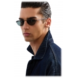 Giorgio Armani - Occhiali da Sole Semi-Rimless - Nero - Occhiali da Sole - Giorgio Armani Eyewear