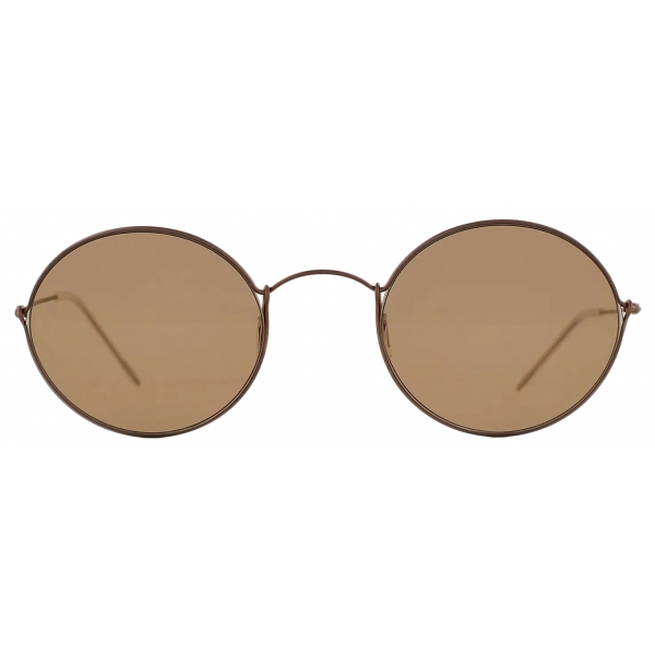 Giorgio Armani - Unisex Oval Sunglasses - Gold Brown - Sunglasses - Giorgio Armani Eyewear