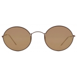 Giorgio Armani - Occhiali da Sole Unisex Forma Ovale - Oro Marrone - Occhiali da Sole - Giorgio Armani Eyewear