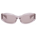 Miu Miu - Occhiali Miu Miu Glimpse - Ovale - Malva Trasparente - Occhiali da Sole - Miu Miu Eyewear